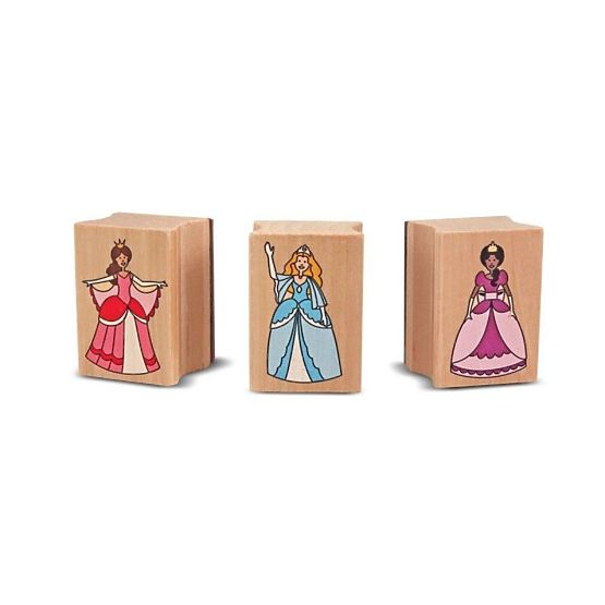 Melissa & Doug - Set of Princess wooden stamps