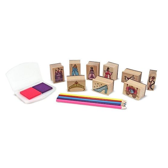 Melissa & Doug - Set of Princess wooden stamps