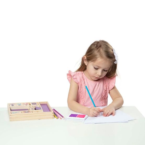 Melissa & Doug - Set of Princess wooden stamps