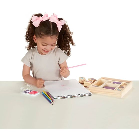 Melissa & Doug - Set of Princess wooden stamps