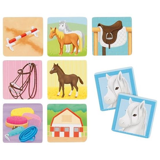 Memory Game Horse World 8 Pairs