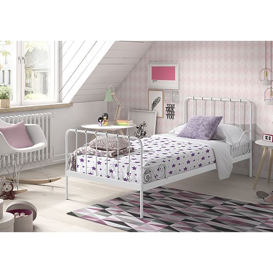 Metal bed Alice white