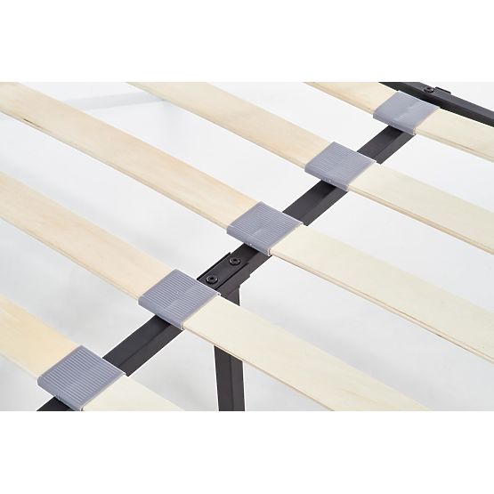 Metal bed LINDA 120x200 cm - black