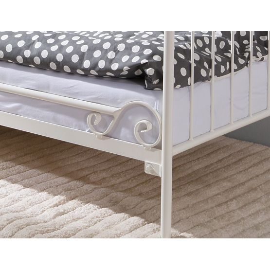 Metal bed model 2 S white