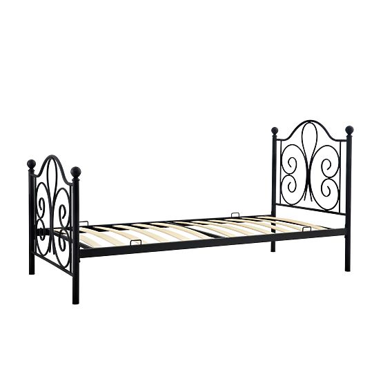 Metal bed PANAMA 200x90 - black