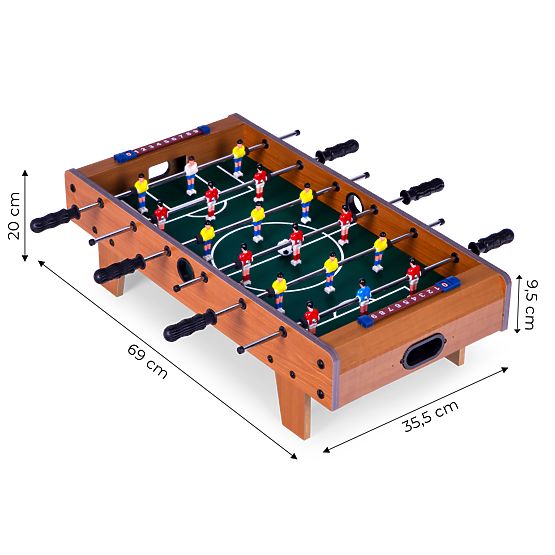 Mini Table Football 69x35.5 cm Wooden Table Football ECOTOYS