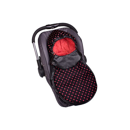 Minky Car Seat Footmuff - Red