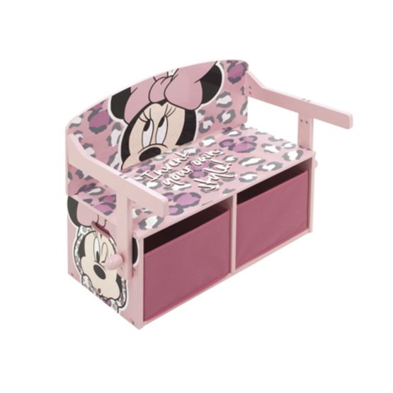 Children bench with storage space - Minnie Mouse