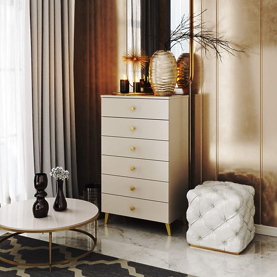 MOBI K-06 CHEST OF DRAWERS CASHMERE GOLD