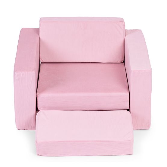 Modular Children's Armchair DIY 8 Soft Cushions Foldable - Pink ECOTOYS