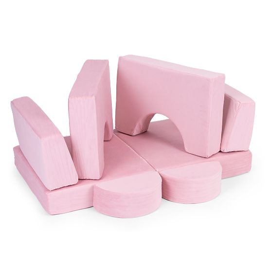 Modular Children's Armchair DIY 8 Soft Cushions Foldable - Pink ECOTOYS