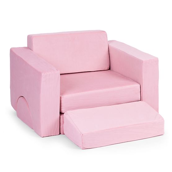 Modular Children's Armchair DIY 8 Soft Cushions Foldable - Pink ECOTOYS