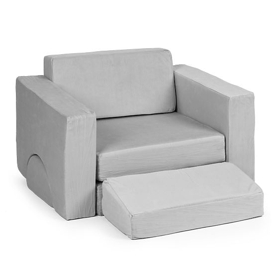 Modular Children's Armchair DIY 8 Soft Cushions Foldable - Gray ECOTOYS