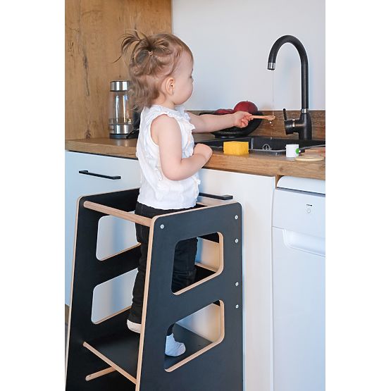 Montessori learning tower Quadro Black