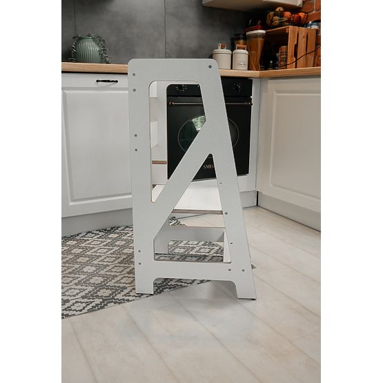 Montessori learning tower Pola Scandi - white
