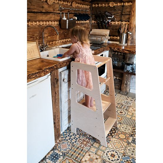 Montessori learning tower Hugo MAXI 90 - natural