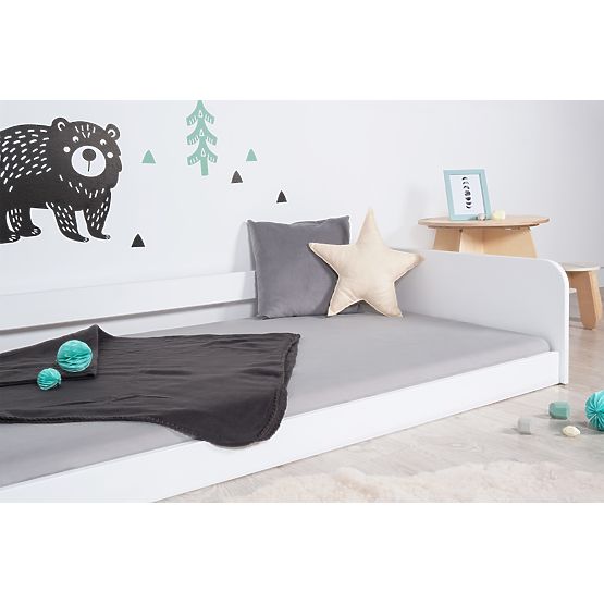 Montessori Wooden Bed Sia - White