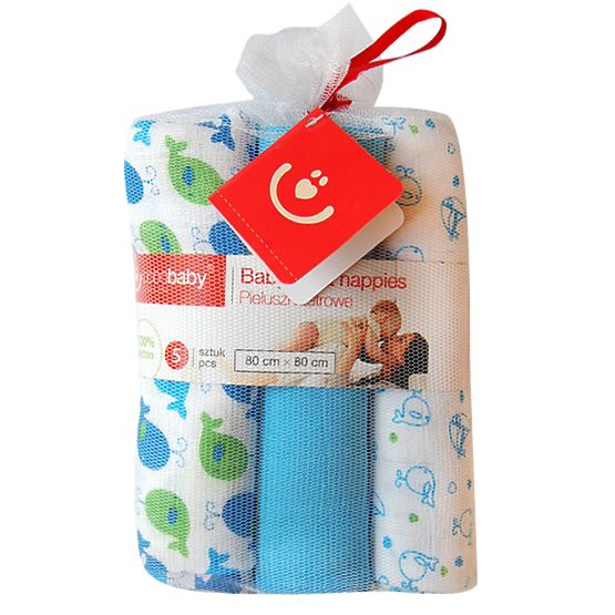 Moorcock diapers with print