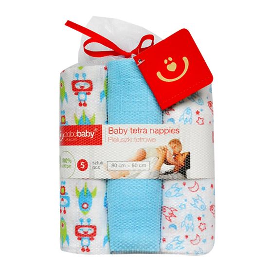Moorcock diapers with print