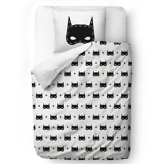 Mr. Little Fox Batman Mask Bedding - Blanket: 135 x 200 cm Pillow: 60 x 50 cm