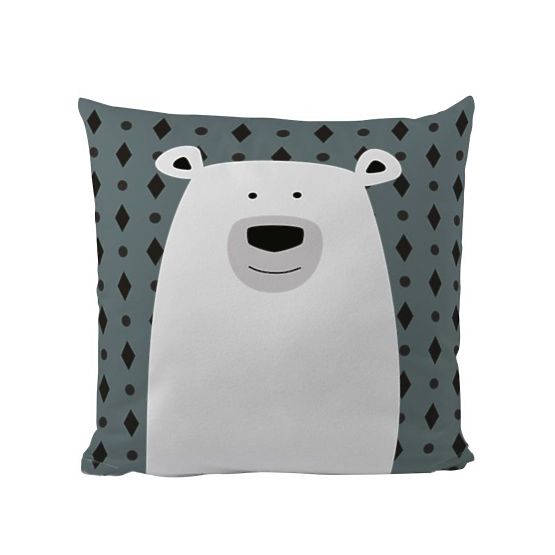 Mr. Little Fox Polar Bear Pillow