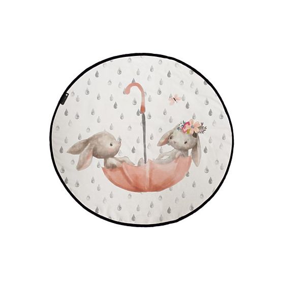 Mr. Little Fox Rug Forest School - Bunnies in the rain