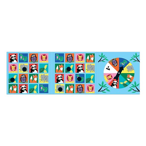 Mudpuppy Magnetic Board Game Wild Animals