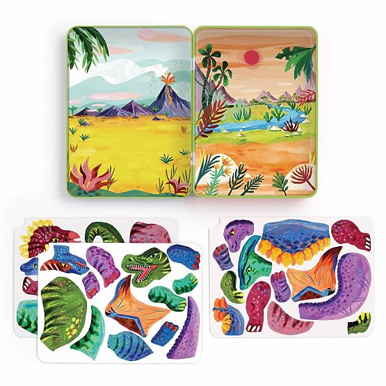 Mudpuppy Magnetic Building Set Dino Mix-Up