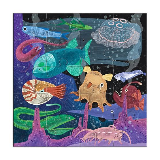 Mudpuppy Magnetic Puzzle Deep Sea 2x20 Pieces