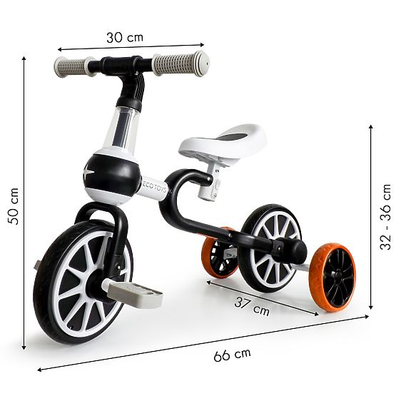Multifunctional bouncer STAR 3in1 - black and white