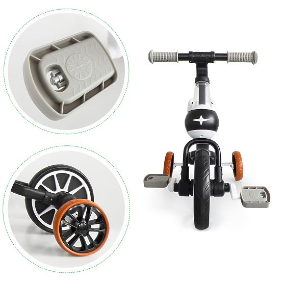 Multifunctional bouncer STAR 3in1 - black and white