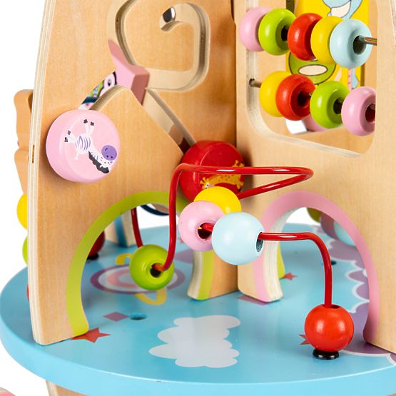 Multifunctional educational wooden rocket 8in1