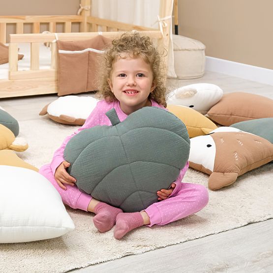 Muslin Pillow Ourbaby 38x35 cm Leaf - Green