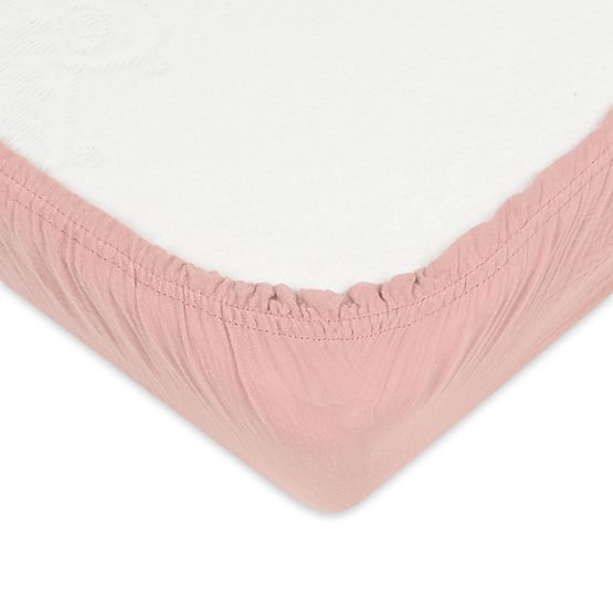 Muslin sheet 120x60 pink