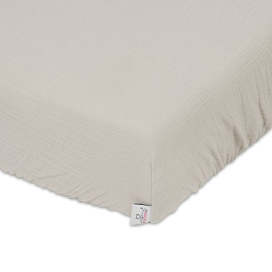 Muslin sheet 140x70 beige