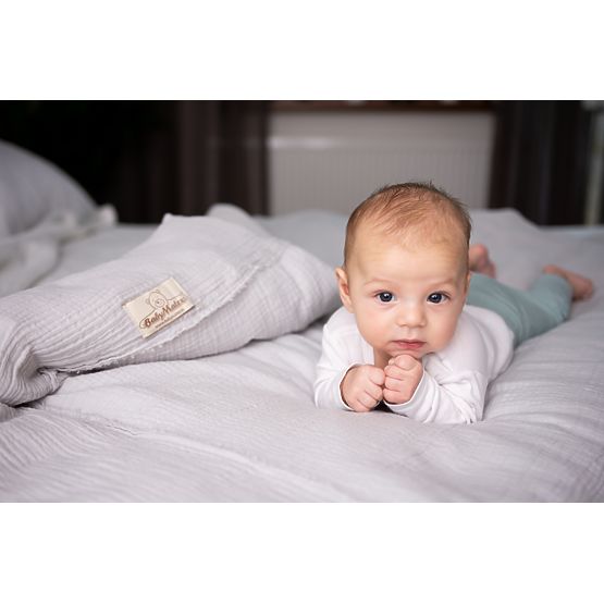 Muslin sheets 135x100 + 40x60 light gray