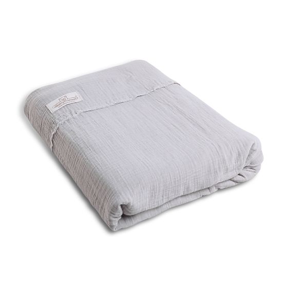 Muslin sheets 135x100 + 40x60 light gray