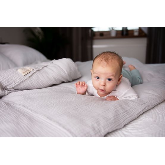 Muslin sheets 135x100 + 40x60 light gray