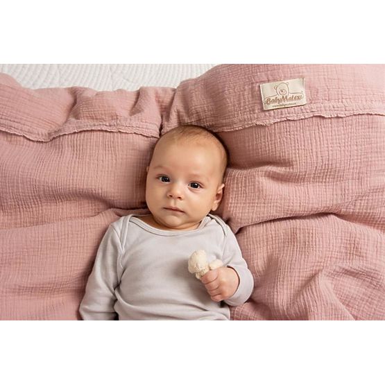 Muslin sheets 135x100 + 40x60 pink