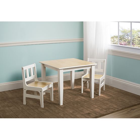 Children's Table with Chairs Natural