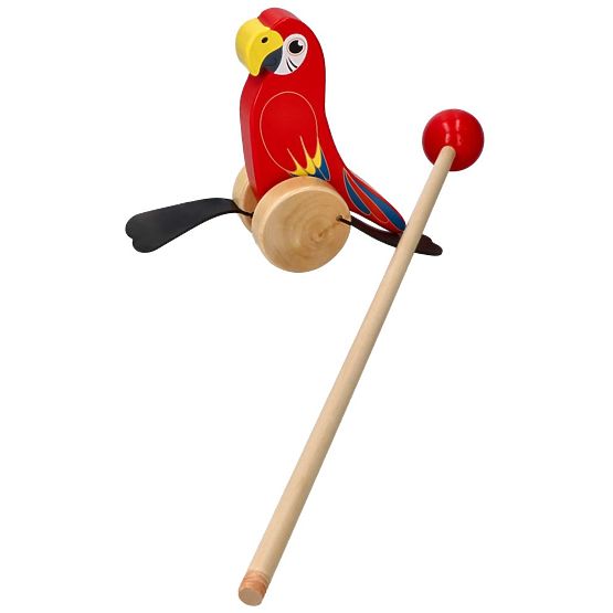 Nature Planet Colorful Push Parrot