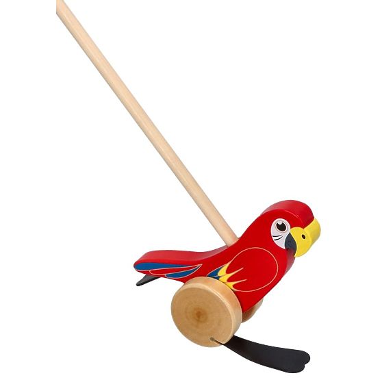 Nature Planet Colorful Push Parrot