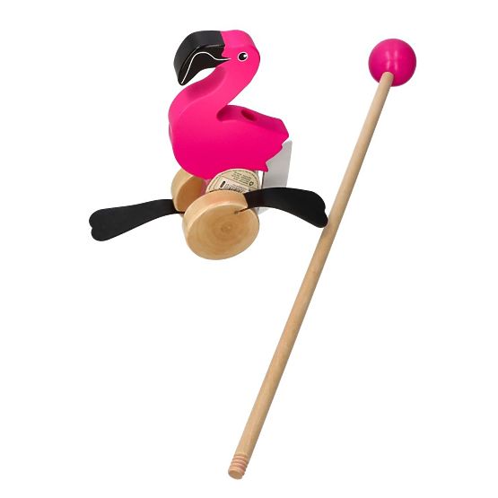 Nature Planet Flamingo Push Toy