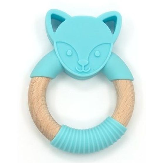 Nature Planet Silicone Teether Blue Wolf