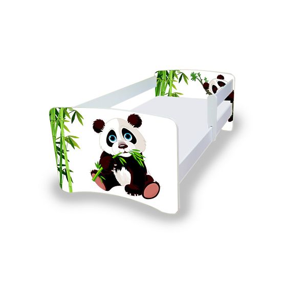 Nico Children's Bed with Safety Rail - Panda
