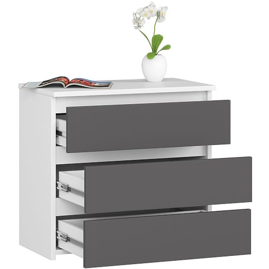 NIGHTSTAND CL3 60 cm WHITE / GRAY