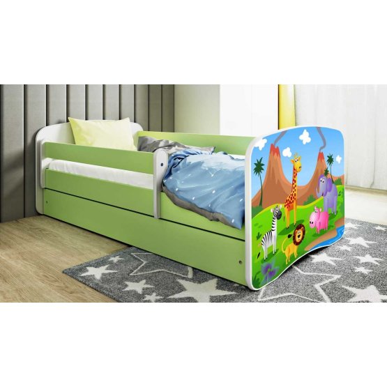 Children's bed with barrier Ourbaby - Safari