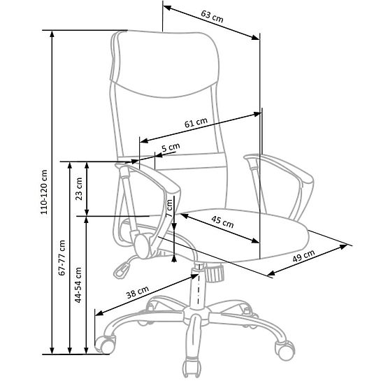 Office chair Vire 2 - gray