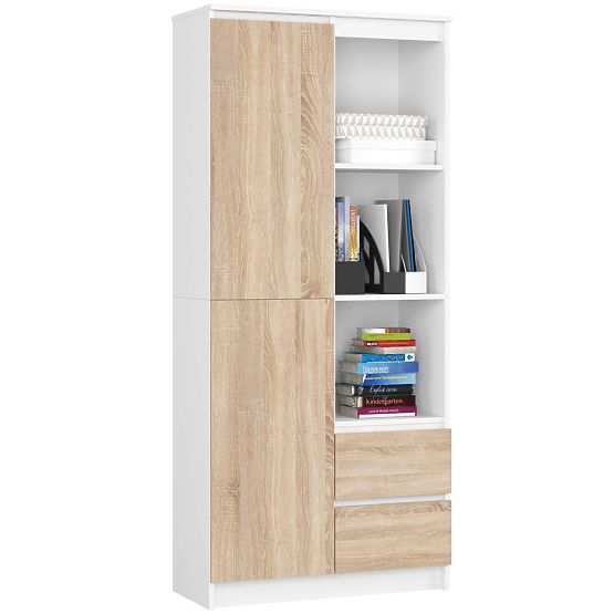 OFFICE SHELF R 80 cm CLP R11 PK WHITE / SONOMA