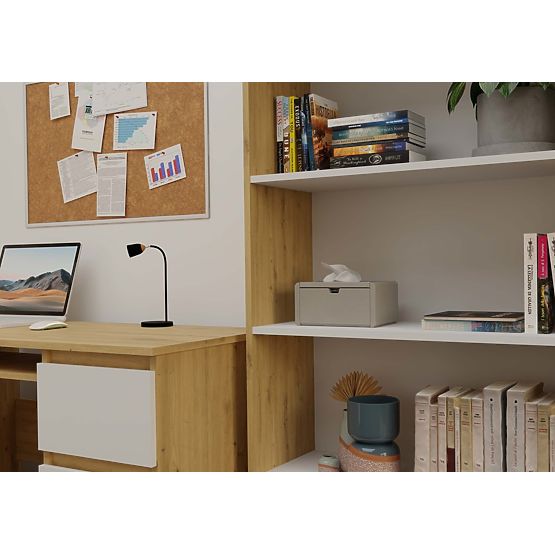 Onyx R80 Shelf ARTISAN OAK WHITE